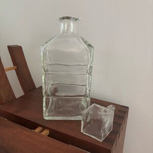VTG HTF IMPORTED JOS E. SEAGRAM WHISKEY EMPTY BOTTLE/DECANTER ETCHED  -‎ CANADA